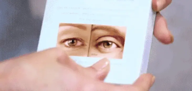 gif of woman using contours rx